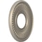 Ekena Millwork Berkshire PVC Medallion (Canopies up to 4 1/2"), 10"OD x 3 1/2"ID x 3/4"P, Metallic Silver Metallic CMP10BECSV - alternate 2
